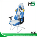 White and Blue Cold Ice Winter style gaming Racing Chair